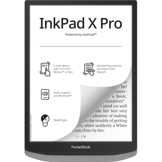 ספר אלקטרוני PocketBook 10 1040 InkPad X Pro אפור ספר אלקטרוני PocketBook 10 1040 InkPad X Pro אפור