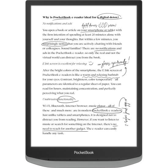 ספר אלקטרוני PocketBook 10 1040 InkPad X Pro אפור ספר אלקטרוני PocketBook 10 1040 InkPad X Pro אפור